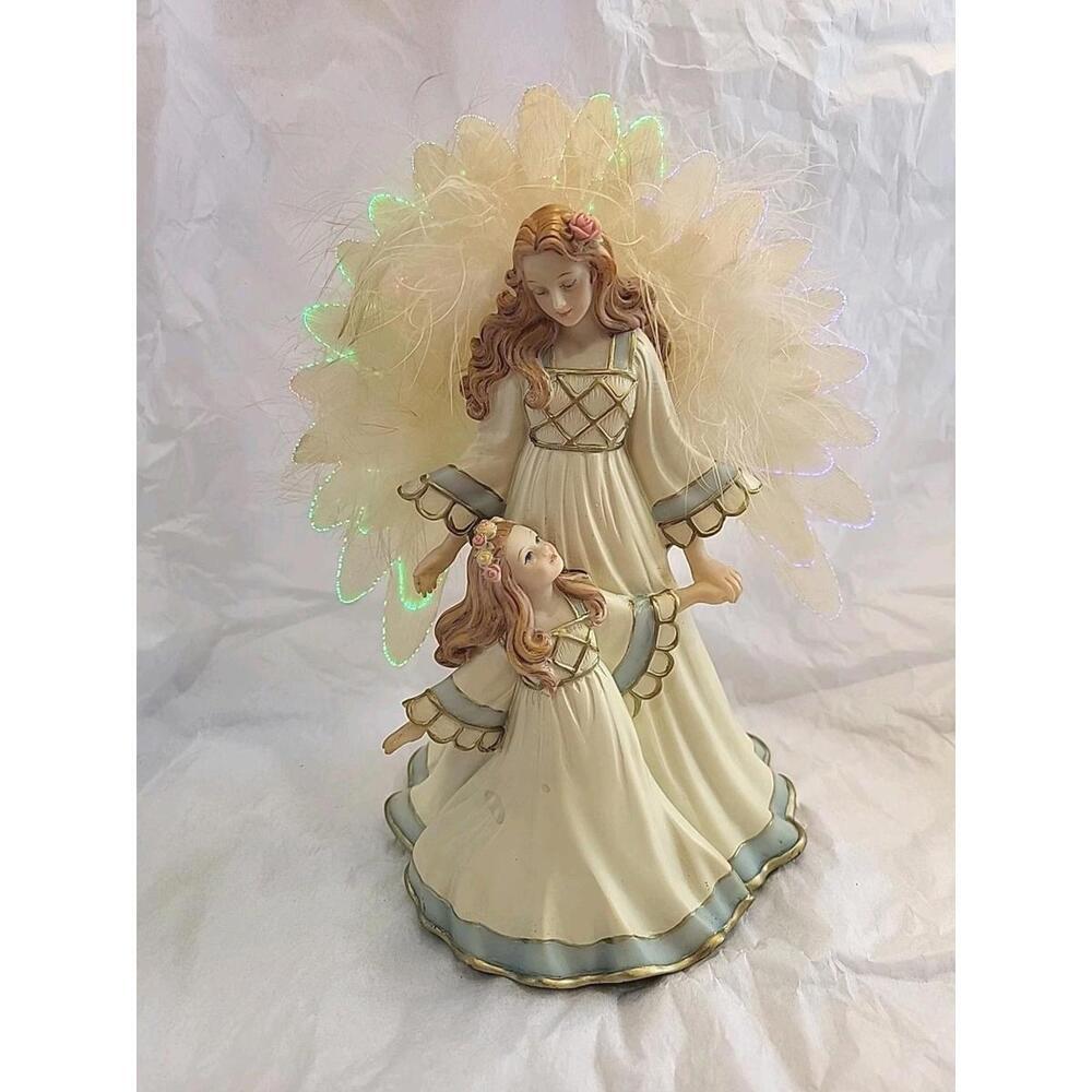 Lovely Mother And Daughter Light Up Angel - Lights Work